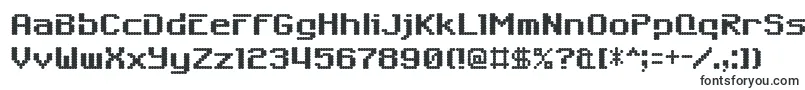Шрифт 6809 – многолинейные шрифты