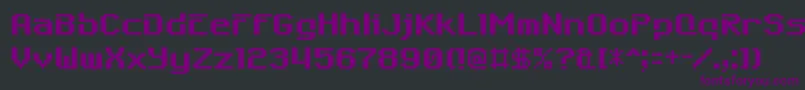 6809 Font – Purple Fonts on Black Background