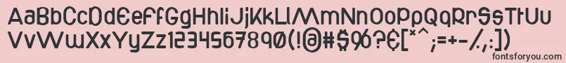 Bottix Font – Black Fonts on Pink Background