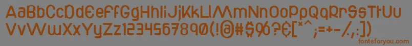 Bottix-Schriftart – Braune Schriften auf grauem Hintergrund