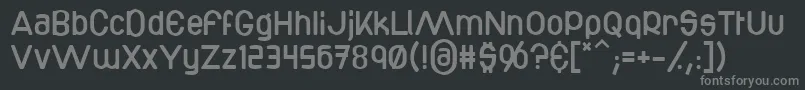 Bottix Font – Gray Fonts on Black Background
