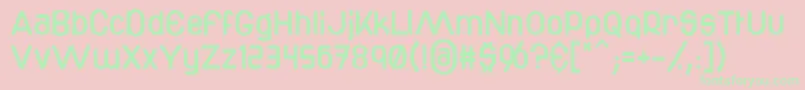 Bottix Font – Green Fonts on Pink Background