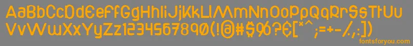 Bottix Font – Orange Fonts on Gray Background