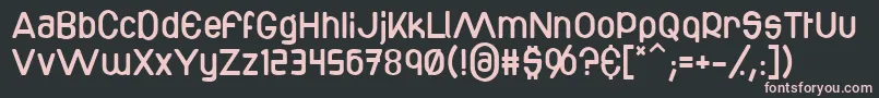 Bottix Font – Pink Fonts on Black Background