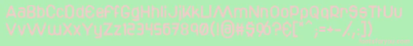 Bottix Font – Pink Fonts on Green Background