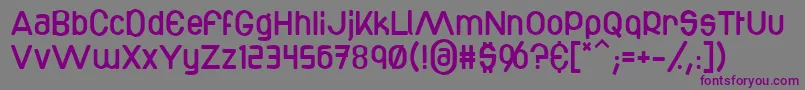 Bottix Font – Purple Fonts on Gray Background