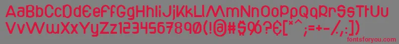 Bottix Font – Red Fonts on Gray Background
