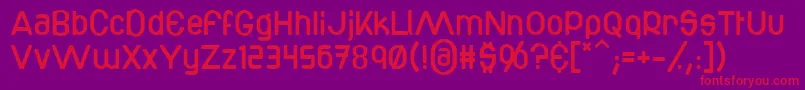 Bottix Font – Red Fonts on Purple Background