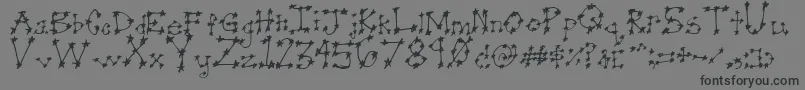 Stareye0 Font – Black Fonts on Gray Background