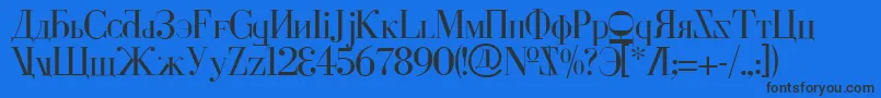 Cyberv2 Font – Black Fonts on Blue Background