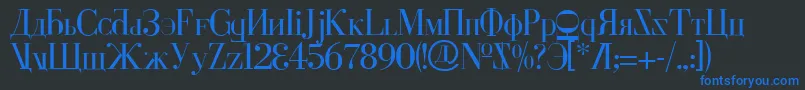 Cyberv2 Font – Blue Fonts on Black Background