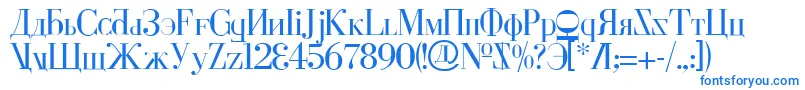 Cyberv2-fontti – siniset fontit valkoisella taustalla