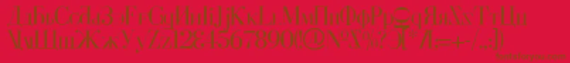 Cyberv2 Font – Brown Fonts on Red Background