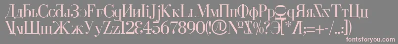 Cyberv2-Schriftart – Rosa Schriften auf grauem Hintergrund
