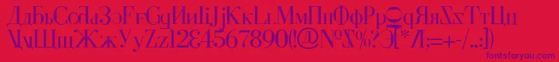 Cyberv2 Font – Purple Fonts on Red Background