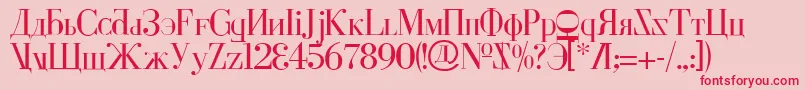 Cyberv2 Font – Red Fonts on Pink Background