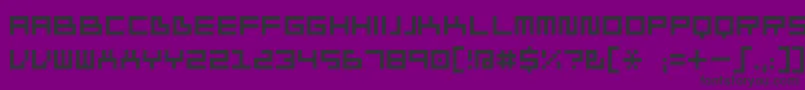 フォントIvorg ffy – 紫の背景に黒い文字