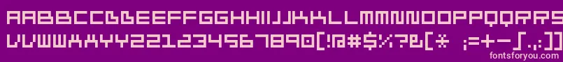 Ivorg ffy Font – Pink Fonts on Purple Background