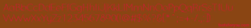 OcieLight Font – Red Fonts on Brown Background