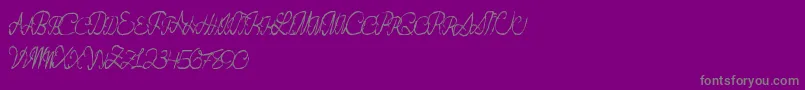 Flashdance Font – Gray Fonts on Purple Background