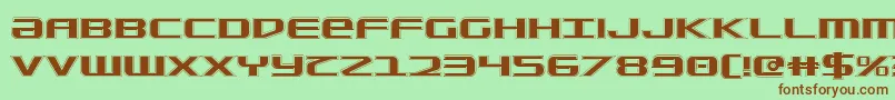 SdfCollege Font – Brown Fonts on Green Background