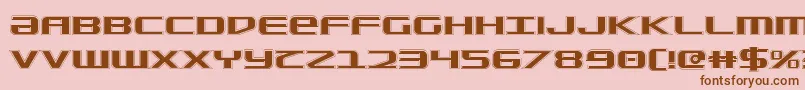 SdfCollege Font – Brown Fonts on Pink Background