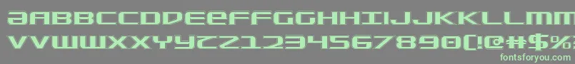 SdfCollege Font – Green Fonts on Gray Background