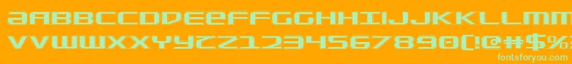 SdfCollege Font – Green Fonts on Orange Background
