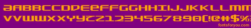 SdfCollege Font – Orange Fonts on Purple Background