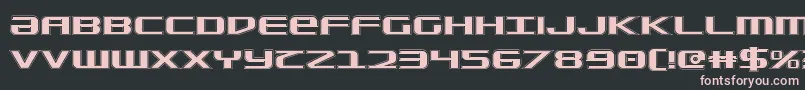 SdfCollege Font – Pink Fonts on Black Background