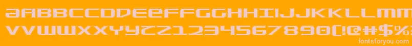 SdfCollege Font – Pink Fonts on Orange Background