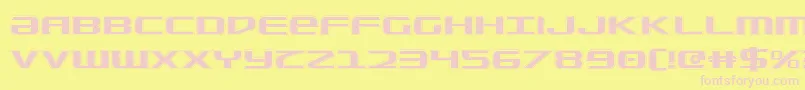 SdfCollege Font – Pink Fonts on Yellow Background
