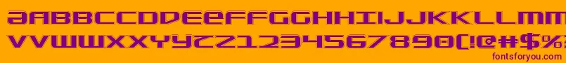 SdfCollege Font – Purple Fonts on Orange Background