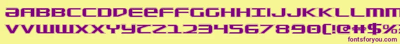 SdfCollege Font – Purple Fonts on Yellow Background