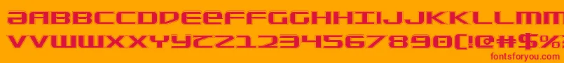 SdfCollege Font – Red Fonts on Orange Background