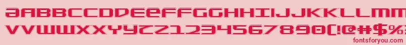 SdfCollege Font – Red Fonts on Pink Background