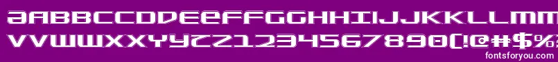 SdfCollege Font – White Fonts on Purple Background
