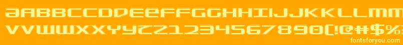 SdfCollege Font – Yellow Fonts on Orange Background
