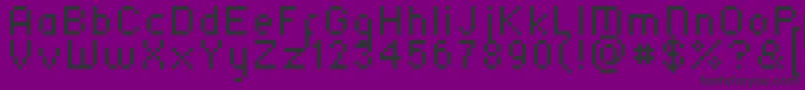 Шрифт Ska75MarulCeExtended – чёрные шрифты на фиолетовом фоне
