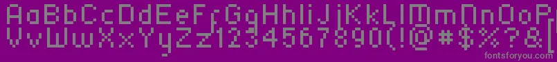 Czcionka Ska75MarulCeExtended – szare czcionki na fioletowym tle