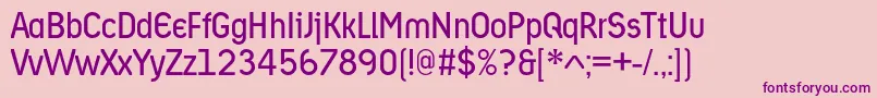 Ariergardbookc Font – Purple Fonts on Pink Background