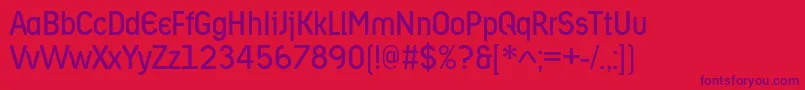 Ariergardbookc Font – Purple Fonts on Red Background