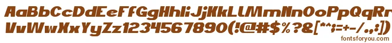 JustDoGoodItalic Font – Brown Fonts on White Background