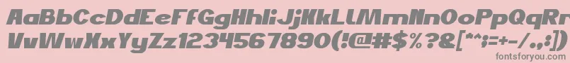 Шрифт JustDoGoodItalic – серые шрифты на розовом фоне