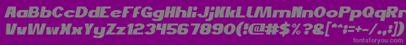 Шрифт JustDoGoodItalic – серые шрифты на фиолетовом фоне