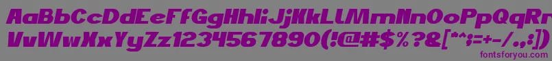 JustDoGoodItalic Font – Purple Fonts on Gray Background