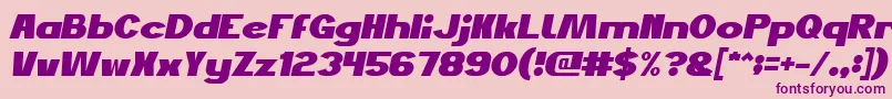 fuente JustDoGoodItalic – Fuentes Moradas Sobre Fondo Rosa