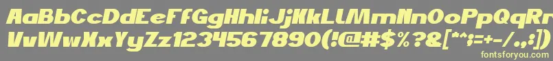 JustDoGoodItalic Font – Yellow Fonts on Gray Background