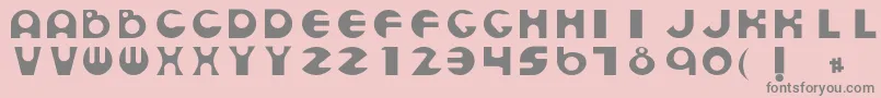 Sanderst Font – Gray Fonts on Pink Background