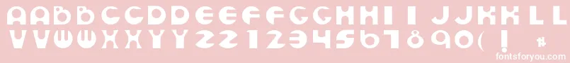 Sanderst Font – White Fonts on Pink Background